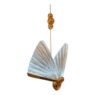 Colgante Mariposa 16139-8 1l Led Dorado