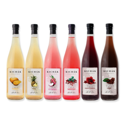 Vinos De Fruta Kichák, Pack 6 Pz 750 Ml