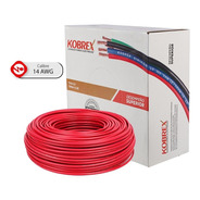 Caja 100 Mts Cable Rojo Cal 14 Awg Kobrex Vinikob 100%cobre
