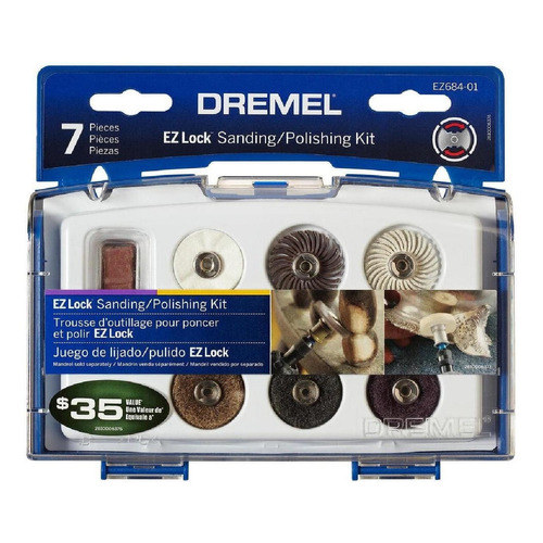 Kit De Lijado Y Pulido Accesorios Dremel Ez684-01 Frecuencia 60 Potencia 0 W