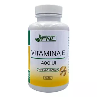 Vitamina E Fnl 400 Ui Capsula Blanda Antioxidante Sabor Sin Sabor