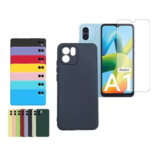 Funda Xiaomi Redmi A2 2023 Protector Silicona Case + Vidrio