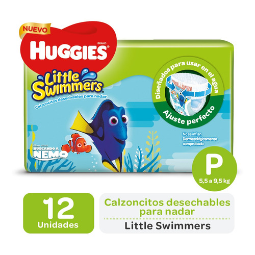 Pañales Huggies Little Swimmers  P x 12 unidades