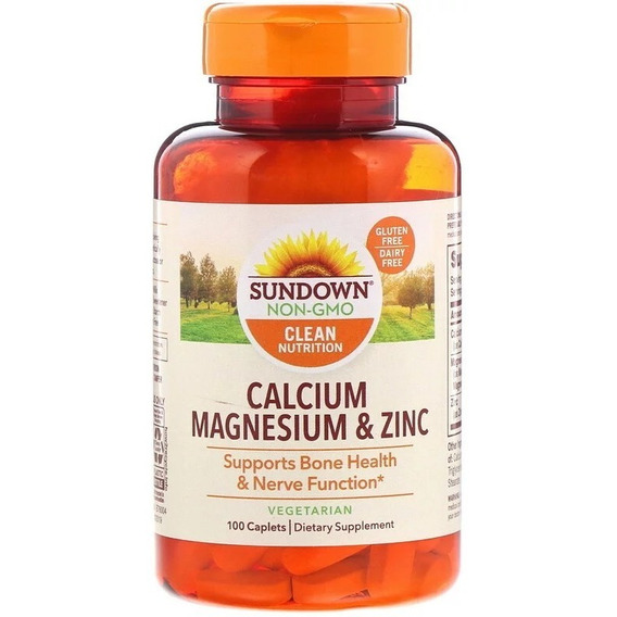 Calcio, magnesio y zinc, 100 cápsulas de Sundown Naturals