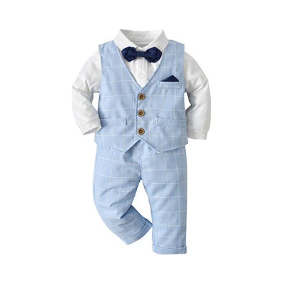 Conjunto De Celosía Formal Para Bebés De 0 A 4 Años