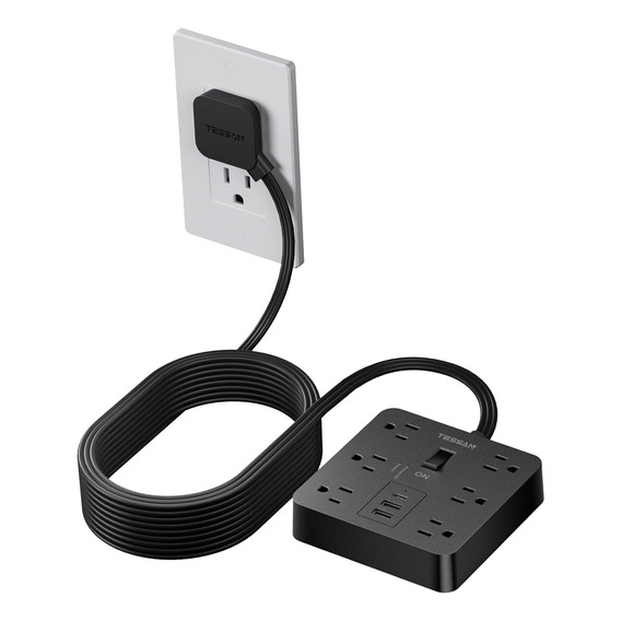 Tira De Alimentación Para Montaje En Pared, 3 Puertos Usb (1