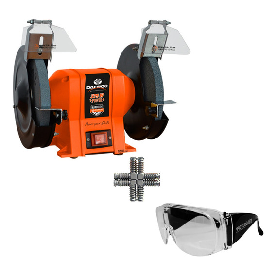 Combo Amoladora Banco Afilador Daewoo + Gafas De Seguridad