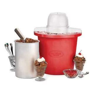 Oferta! Maquina Nieve Helados Casera Roja - A Meses!