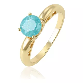 Hermoso Anillo Oro Laminado 14k Diamante Hielo Varios Colore