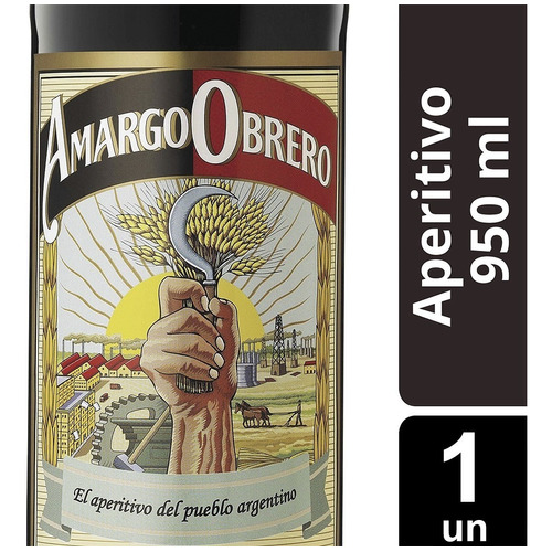 Amargo Obrero 19° Aperitivo X 950 Ml
