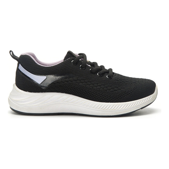 Zapatilla Deportiva Negra Y Lila Mujer Wake