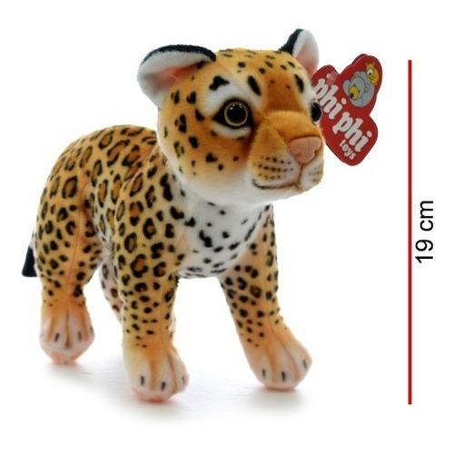 Peluche Leopardo Parado 24cm - Orig. Phi Phi Toys
