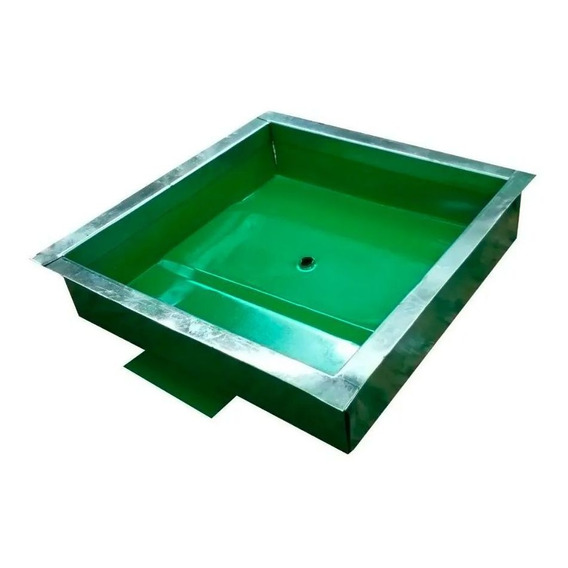 Tapa Camara Septica 20x20 Chapa Acero Inoxidable Verde P