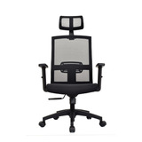 Silla De Oficina Giratoria Bonno Presidente Monk Color Negro