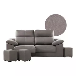 Sillón Sofa De Living 3 Cuerpos Moderno Tela Pana - Paris 3 Diseño De La Tela Elementos