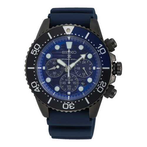 Reloj Seiko Prospex SSC701p1 para buceadores, color azul, Save The Ocean
