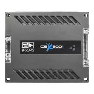 Banda Modulo Automotivo Ice X 3001 3000w 1 Ohm 1 Canal Cor Preto