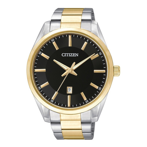 Reloj Citizen Acero Combinado Hombre Bi1034-52e Calendario Color de la malla Acero y Dorado Color del bisel Dorado Color del fondo Negro