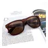 Gafas de sol cuadradas clásicas para hombre, Uv400, marco de verano oscuro, color marrón sólido