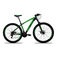 Mountain Bike Sutton New Aro 29 17  24v Freios De Disco Hidráulico Câmbios Shimano Y Shimano Altus Cor Preto/verde