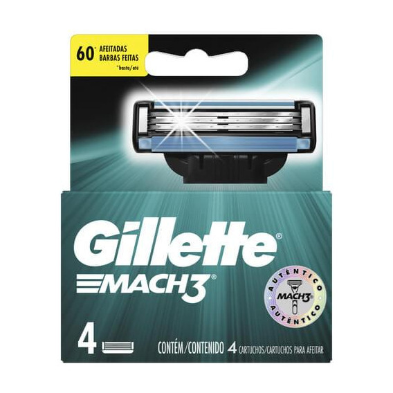 Repuesto Afeitadora Gillette Mach3 Dispenser X4