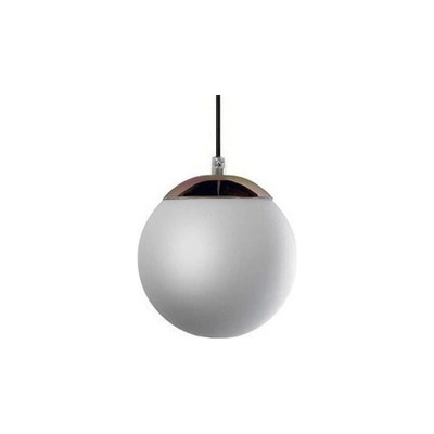 Colgante 1 Luz Globo 15cm Cobre Vidrio Opal Apto Led E27