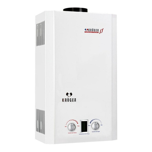 Calentador Boiler Instantáneo 10 Lts Gas Natural Krüger Color Blanco Tipo de gas GN