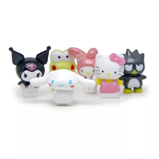 Hello Kitty Miniatura 6pcs Kawaii Sanrio Melody Infantil