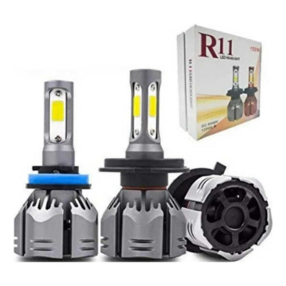 Kit R11 Turbo Led H1 H3 H4 H7 H11 H13 9005 9006 880 12000lm