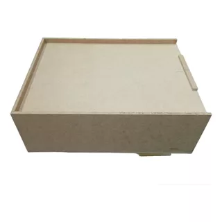 Caja Con Tapa Deslizable De Mdf De 6 Mm Y 3mm