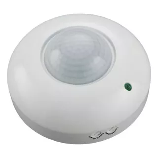 Sensor Movimiento Infrarrojo Techo 360° Fluo/led Teclastar Color Blanco