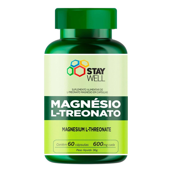 Magnesio L Treonato 60 Cápsulas 600mg Cada