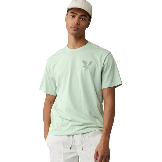 Playera Con Gráfico De Marca American Eagle Summer