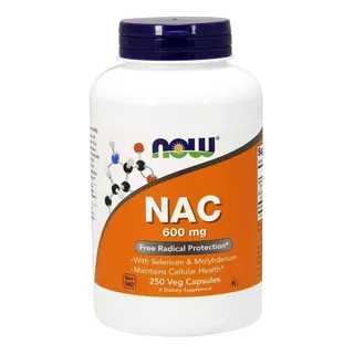 Nac N-acetilcisteína 600mg 250 Vcaps Now Foods