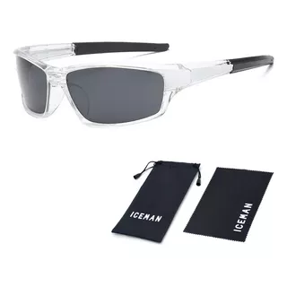 Óculos De Sol Polarizado Uv Esportivo Espelhado Iceman 210 Haste Branco