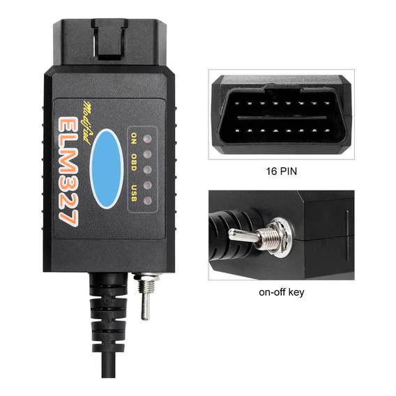 Escáner Elm327 Usb Ftdi Pic18f25k80 Obd2 Forscan Ford Mazda