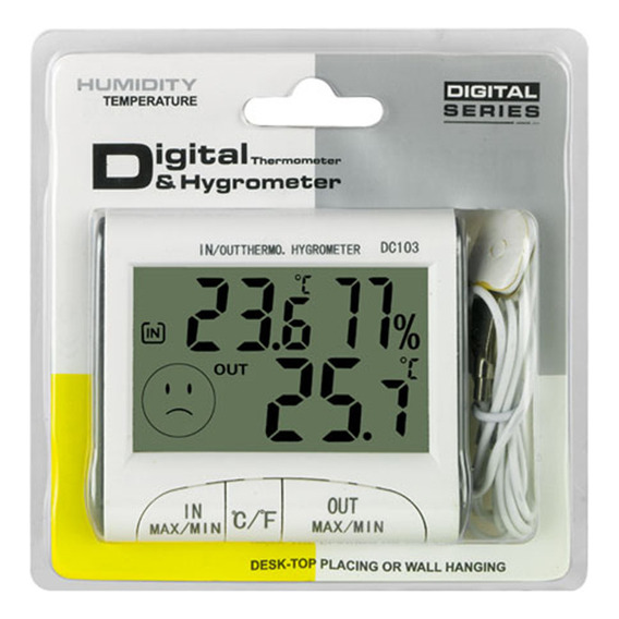 Medidor Higrometro Temperatura Y Humedad Digital Con Sonda