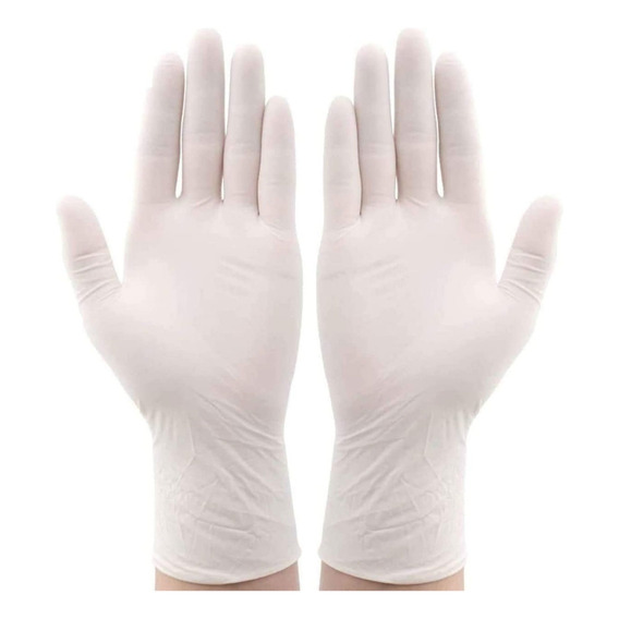 Guantes De Latex Descartable X1000u Examinacion Small Color Blanco Talle S