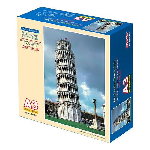 Torre Inclinada De Pisa Mini Rompecabezas 1000 Pza Tomax
