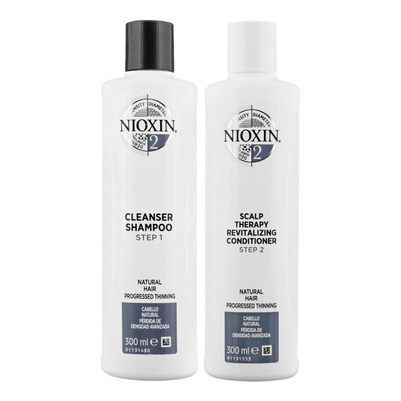 Nioxin-2 Shampoo 300ml + Acondicionador Cabello Natural