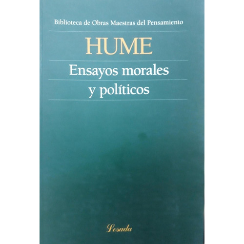 Ensayos Morales Y Politicos - David Hume