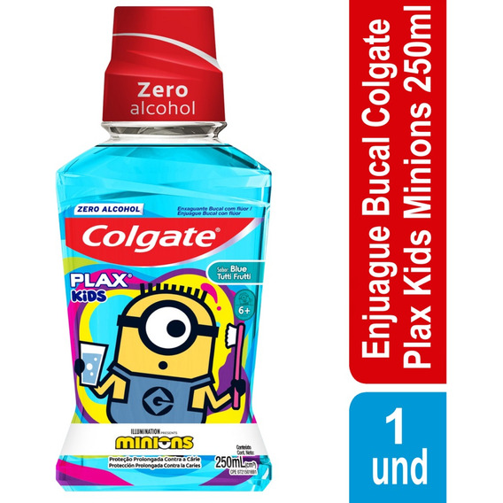 Enjuague Bucal Colgate Plax Kids Minions X 250ml