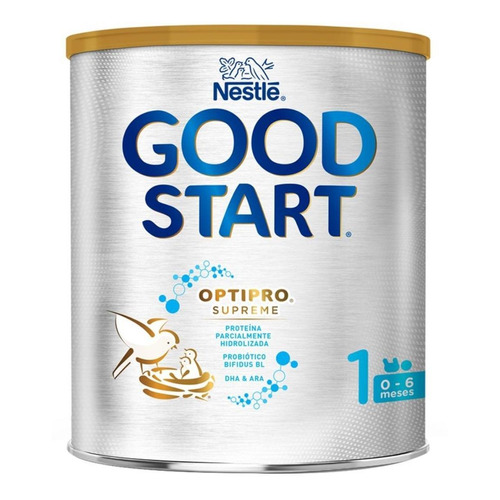 Leche de fórmula en polvo Nestlé Good Start Optipro Supreme 1 en lata de 400g - 0  a 6 meses