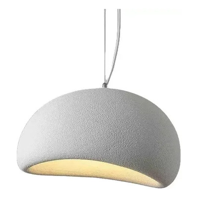 Colgante Stone 30cm 1 Luz Apto Led Deco Moderno Luz Desing Blanco