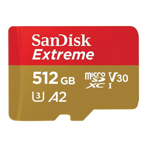 Tarjeta de memoria SanDisk SDSQXA1-512G-GN6MA  Extreme con adaptador SD 512GB