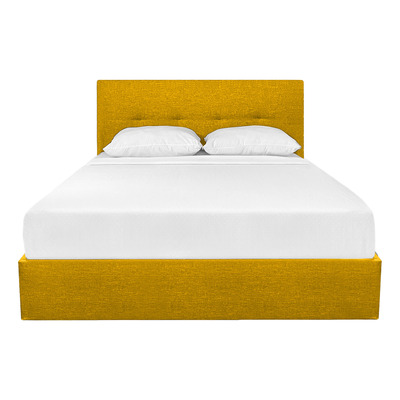 Cabecera Colgable Cama King Size Diseño Moderno Resistente Color Mostaza