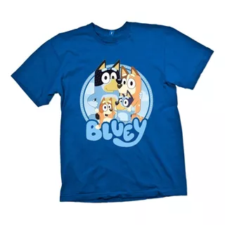 Polera Para Niños Bluey Estampada Dtf Cod 001