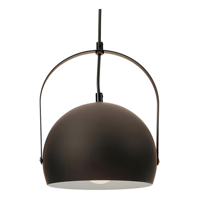 Lampara Colgante Leuk Minta Negro 1 Luz E27 Industrial Deco
