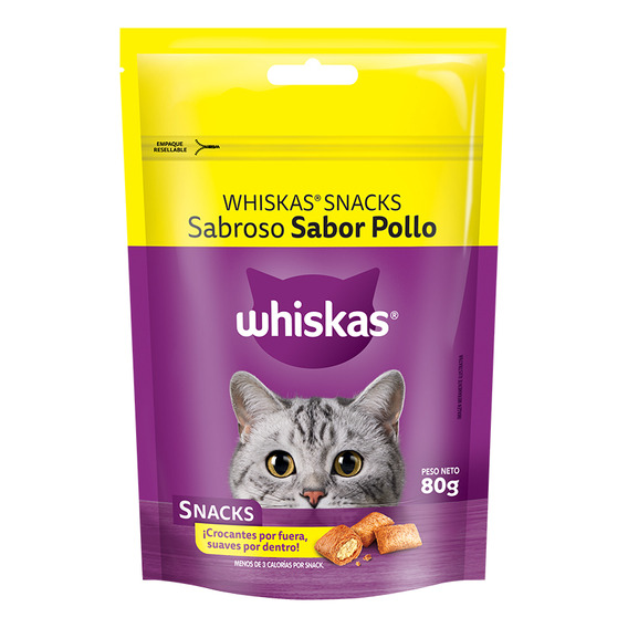 Whiskas Snacks Sabroso Sabor Pollo 80gr