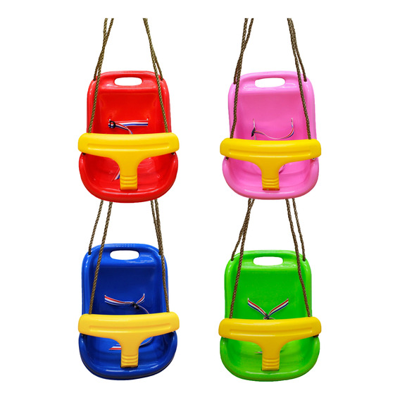 Columpio Para Niños Swing Armable Silla Bebes Bicolor